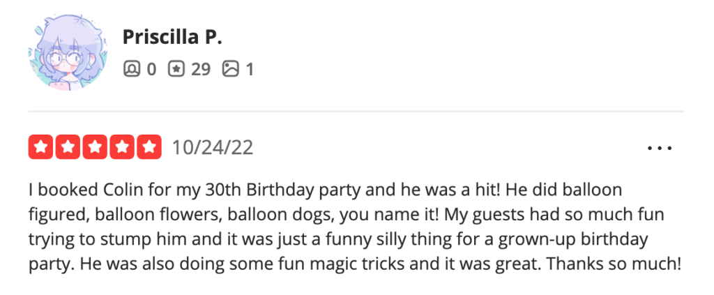 Bay Area Magician Reviews Yelp